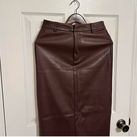 Meshki Faux Leather Skirt - Picture 1 of 4